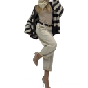 pantalone modello balloon alcantara